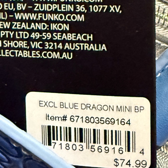 Loungefly Blue Dragon backpack, NWT - Picture 6 of 6